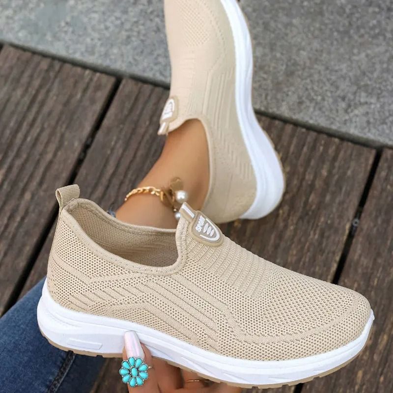 Breathable Mesh Slip-On Sneaker Loafers