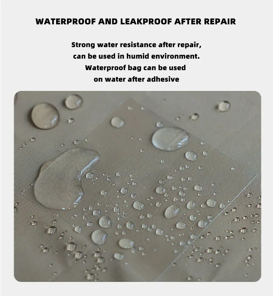Ultra-Strong Waterproof Tape – High Strength & Toughness for Leak Repairs (Black/Transparent)