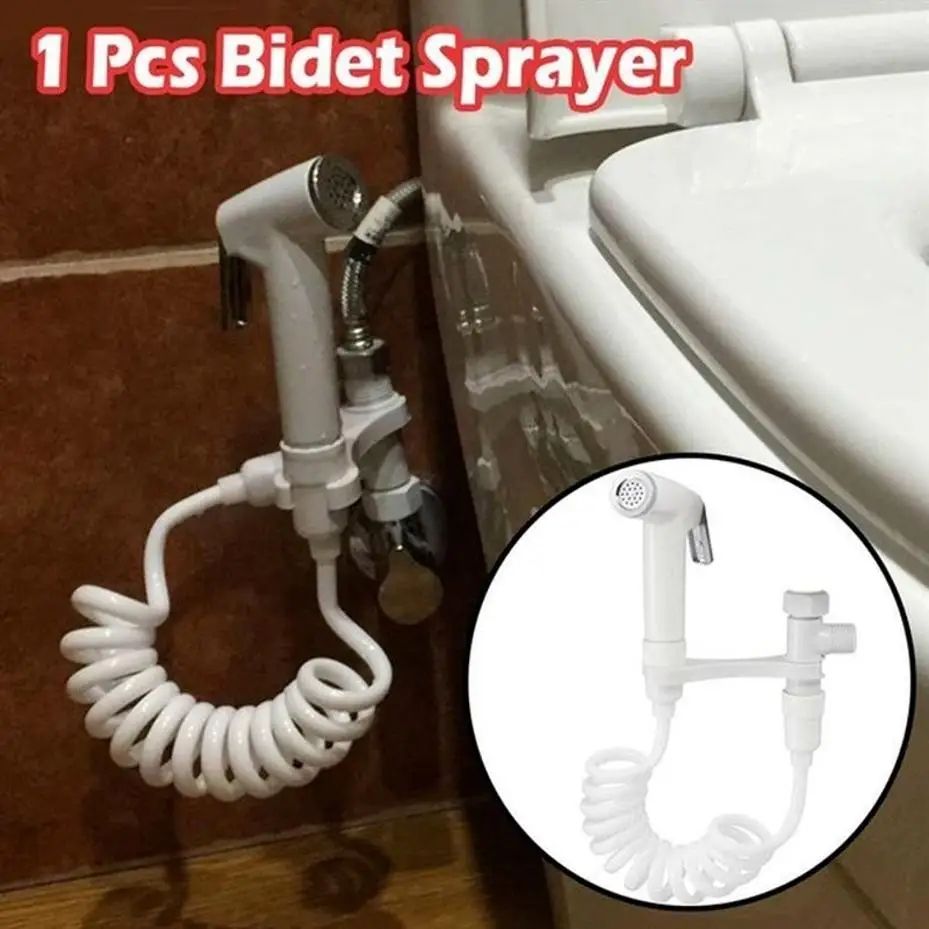 CleanFlow Handheld Bidet Sprayer Set – Stainless Steel Toilet Bidet Attachment with Flexible Shower Hose