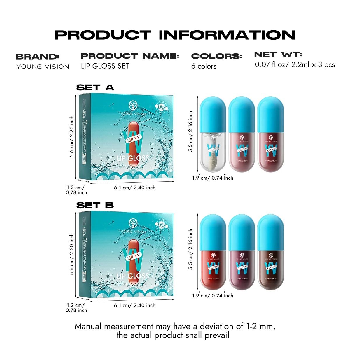 Mini Velvet Matte Lip Gloss Set Long-Lasting Fruit Scented Lip Tint