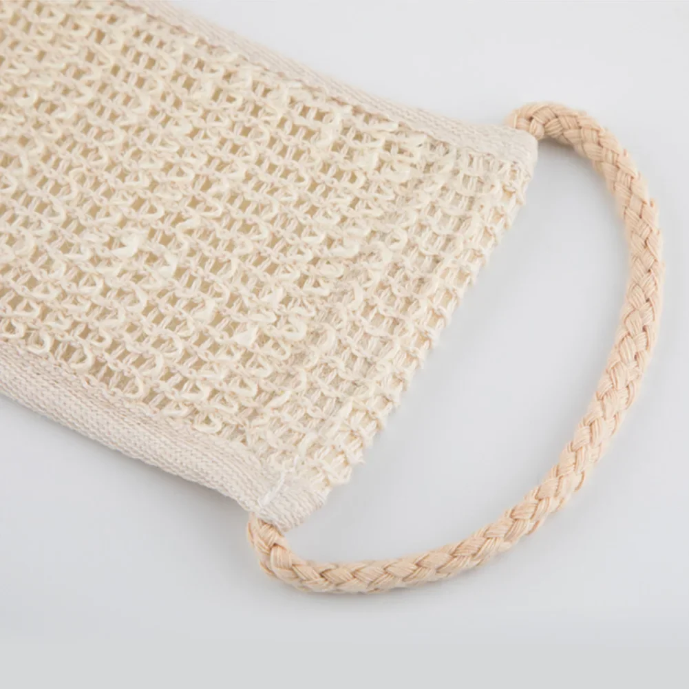 Sisal Shower Scrubber Body Brush Back Bath Shower Long Belt Towel