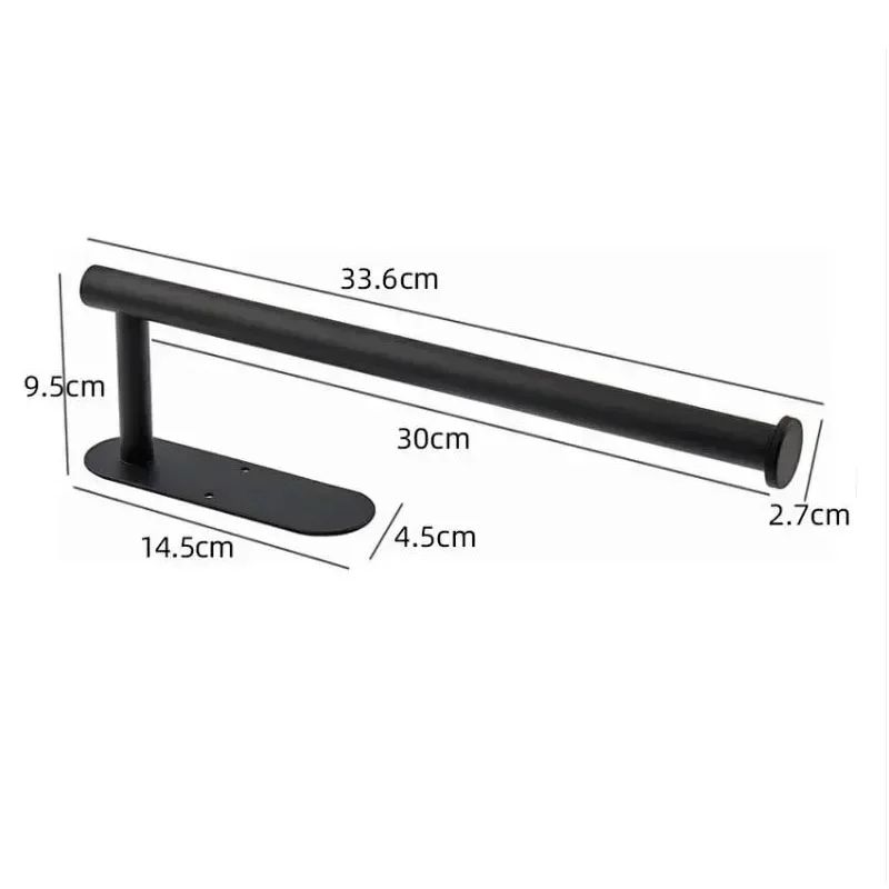 Black Stainless Steel Toilet Paper Holder
