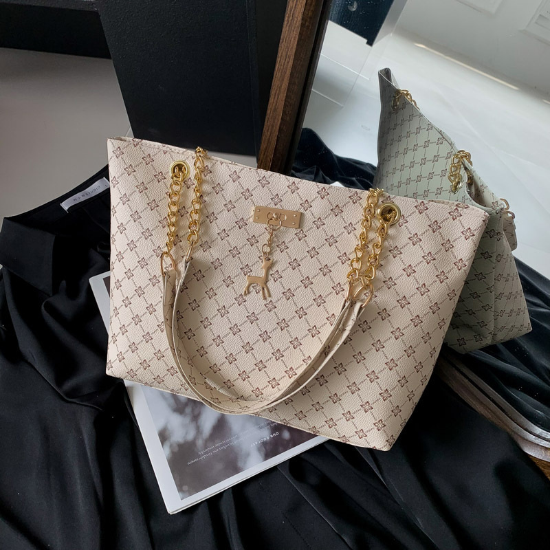 Soft Leather Presbyopia Handbag, Large Capacity Tote Women Bag with Hanging Accessories, Shoulder Bag