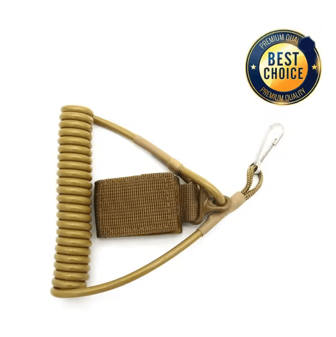 Tactical Elastic Safety Lanyard Anti Lost Gear Retention Rope