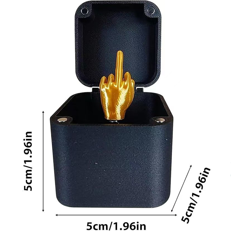 Interesting Prank Gift, Middle Finger In Box, Funny Creative Gifts, Office Desk Decoration, Home Decoration Gifts
