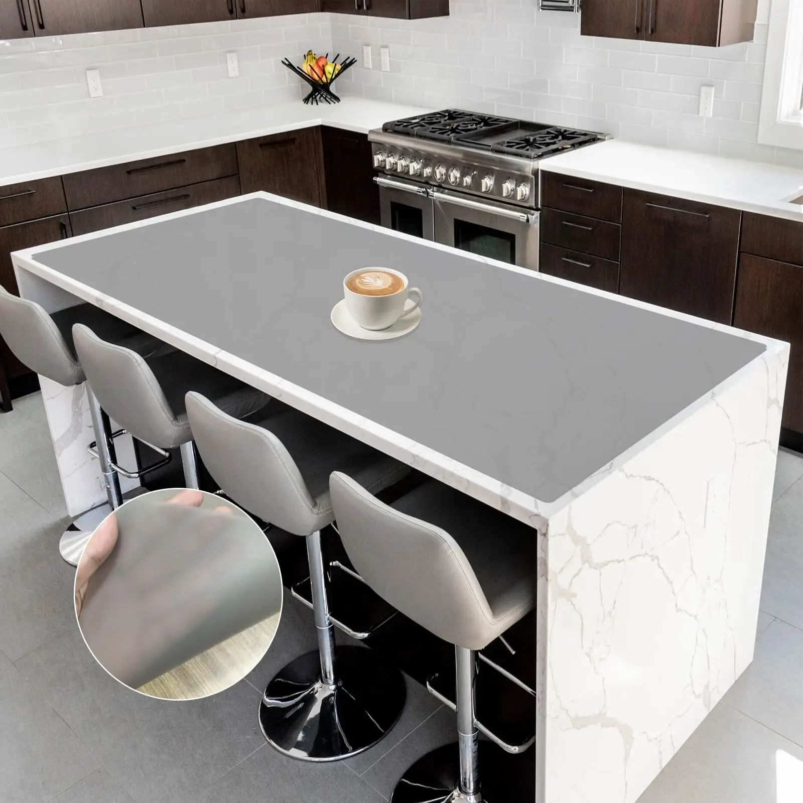SoftShield Kitchen Counter Mat Waterproof Heat-Resistant Table Protector