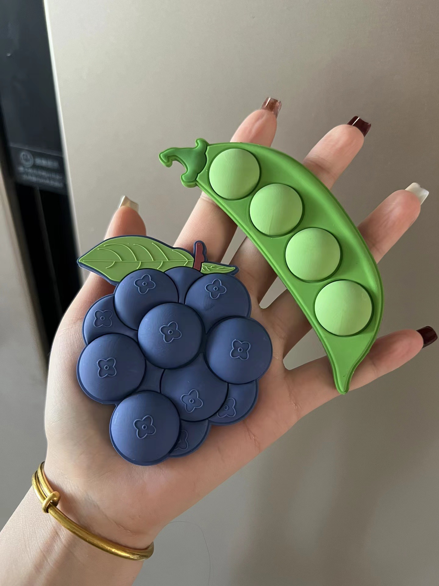 Fruit Fridge Magnet Cute Acrylic Refrigerator Decor for Kitchen