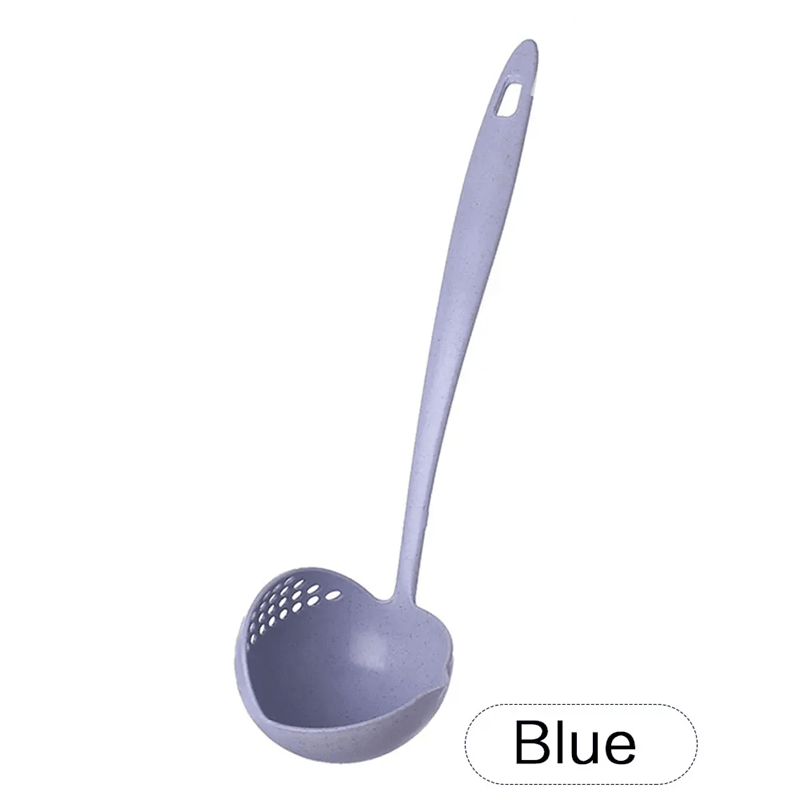DualServe 2 in 1 Kitchen Colander Spoon – Long Handle Hot Pot Strainer and Serving Ladle