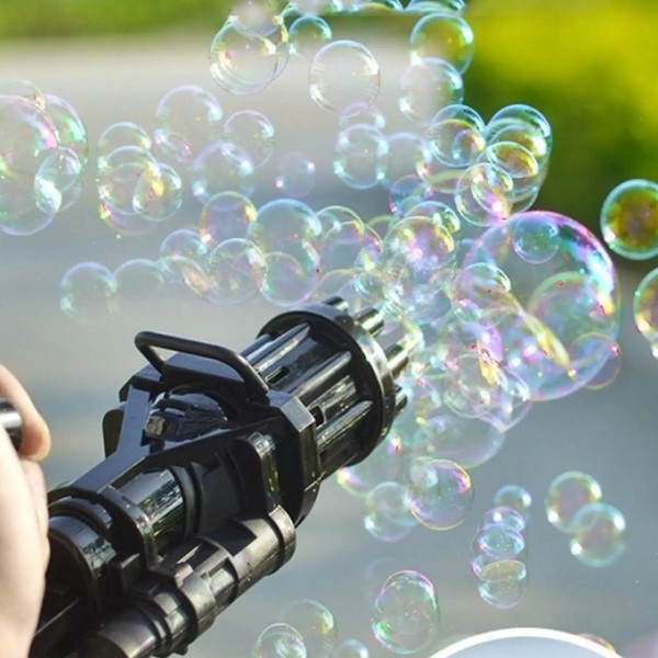 Electric Gatling Bubble Machine Gun Toy