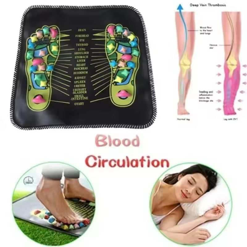 Foot Massage Mat Acupressure Reflexology Pad for Pain and Stress Relief