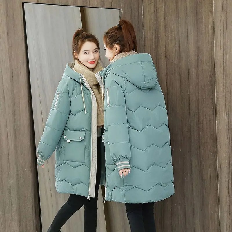 Winter Women Jacket Coats Long Parkas Female Down Cotton Hooded Overcoat - ladies overcoat - female overcoats