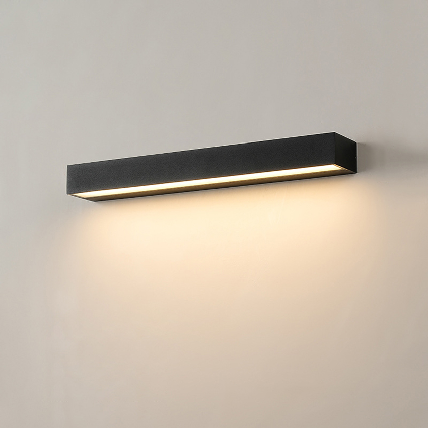Porch Sign Lighting, Aluminum Lamp Outdoor Waterproof Strip Wall Lights for Courtyard and Garden Decor Light Fixture