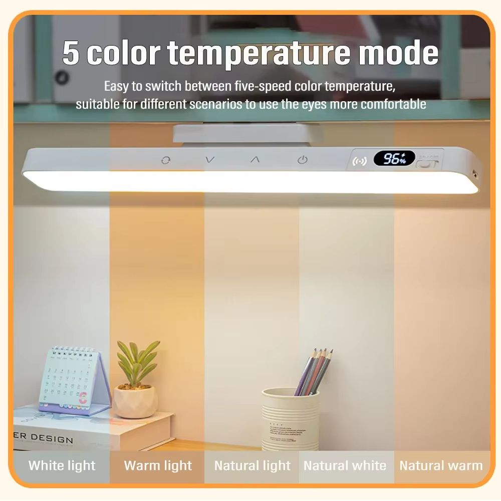 LED Touch Control Study Night Light with Battery Display