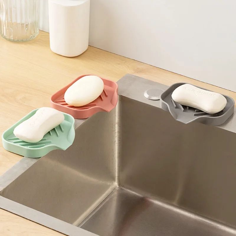 Drain & Dry Sponge Holder for Kitchen Sink Countertop Organizer
