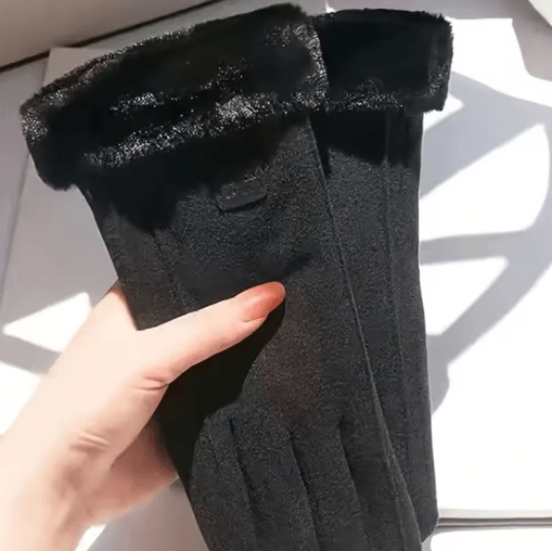 Womens Thermal Cycling Gloves Winter Warm Riding Gloves with Soft Lining