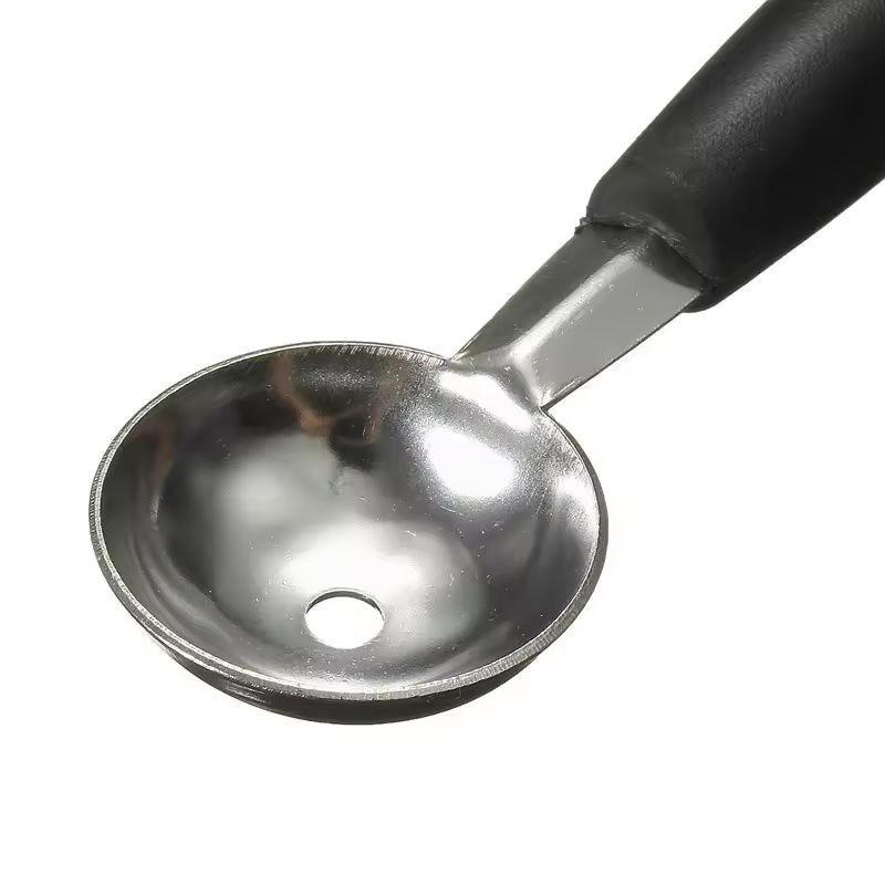 Premium Double-Ended Melon Baller & Ice-Cream Scoop - Stainless Steel Fruit Ball Spoon