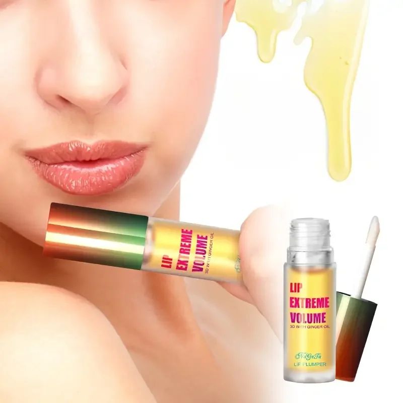 Ginger Mint Lip Plumper Oil Hydrating Volumizing Lip Serum for Fuller Smoother Lips