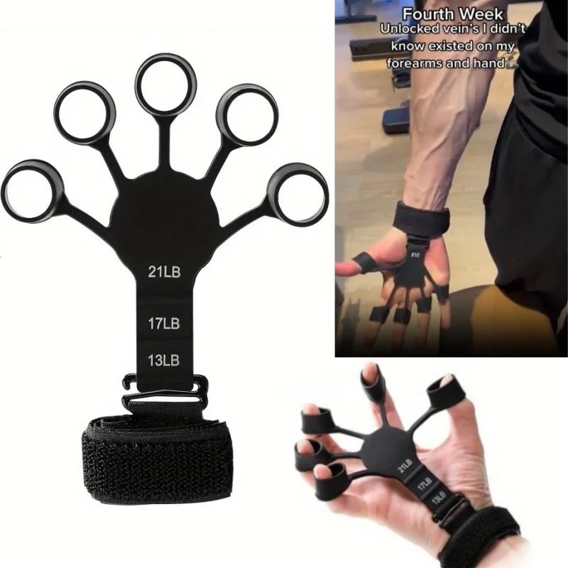 Silicone 5-Finger Wrist Grip Strengthener