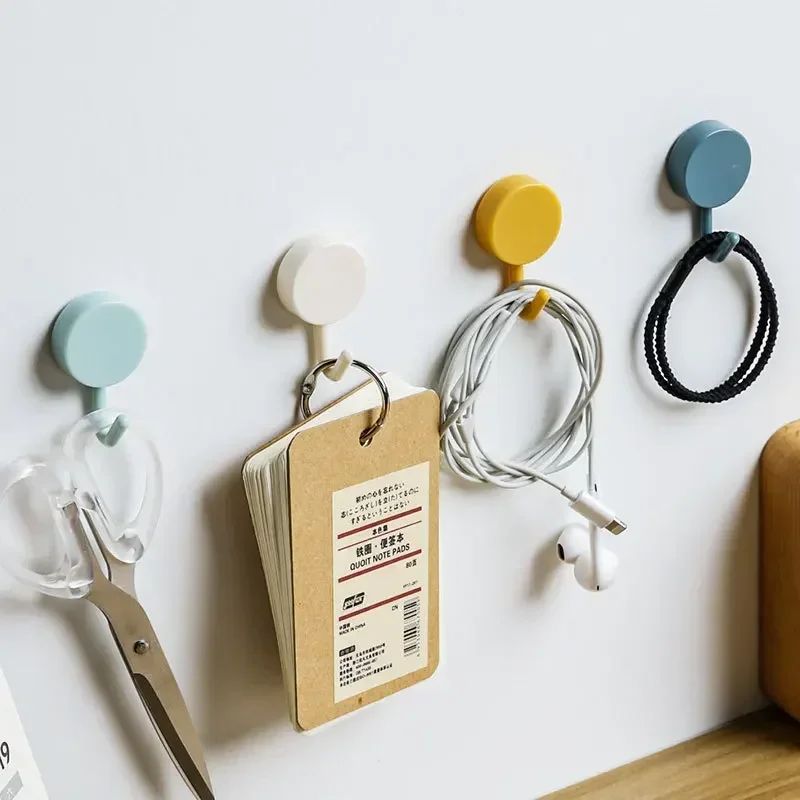 10-Pack Strong Self-Adhesive Wall Hooks