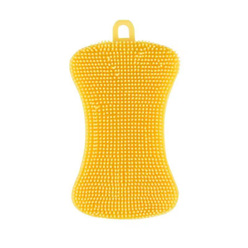 Silicone Kitchen Scrubber Brush – Gentle & Effective Pot Pan Cleaner