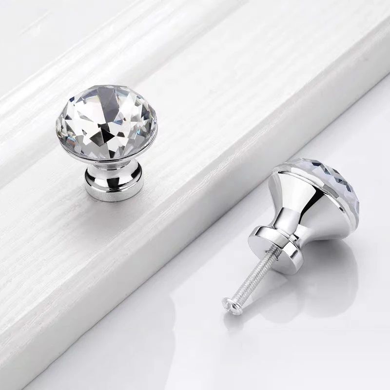 Crystal Diamond Cabinet Knob Set