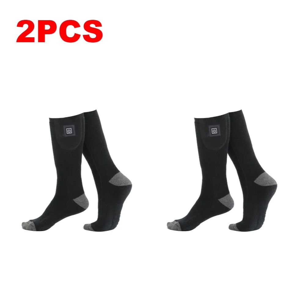 Electric Heated Socks 3 Level Temperature Winter Warm Long Anti-Slip Socks (No Battery)