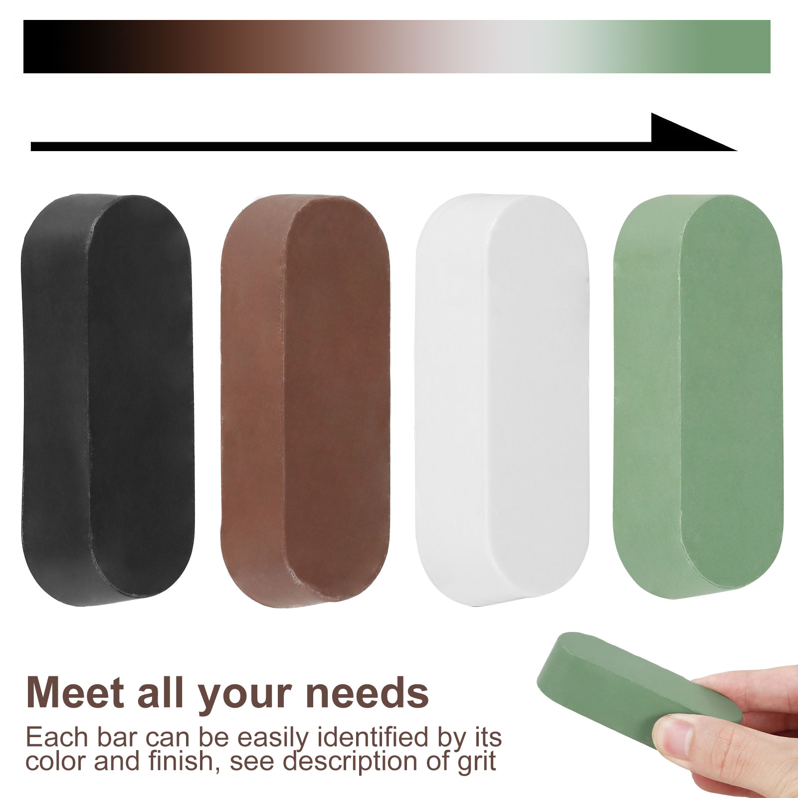 Polishing Compound Kit, Metal Buffing and Jewelry Polishing Compound, Premium Cutter Set