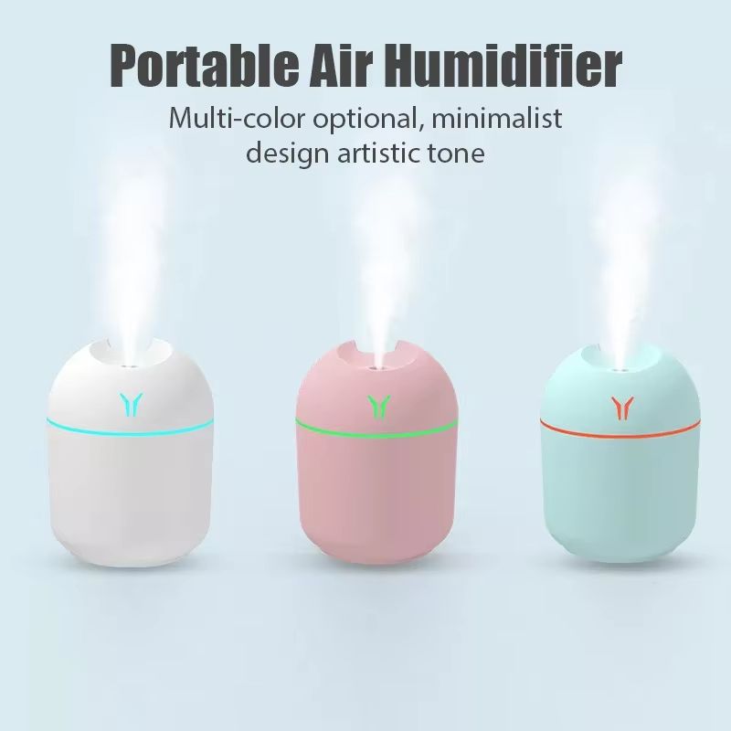 GlowMist Mini Aroma Diffuser Humidifier with LED Night Light