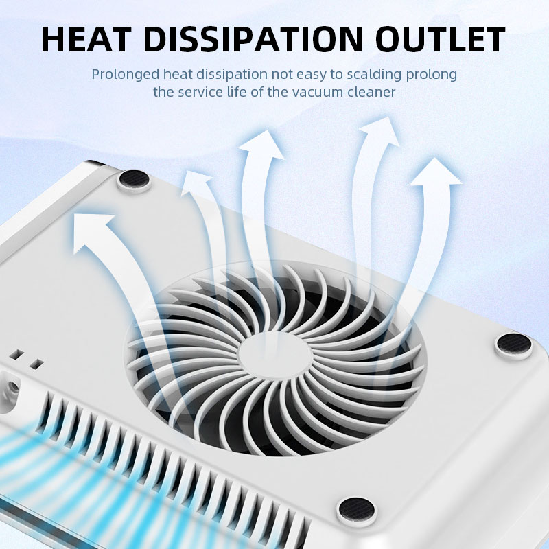 Powerful Nail Dust Vacuum Collector, Professional Nail Dust Extractor with Reusable Filter & Adjustable Speed Manicure