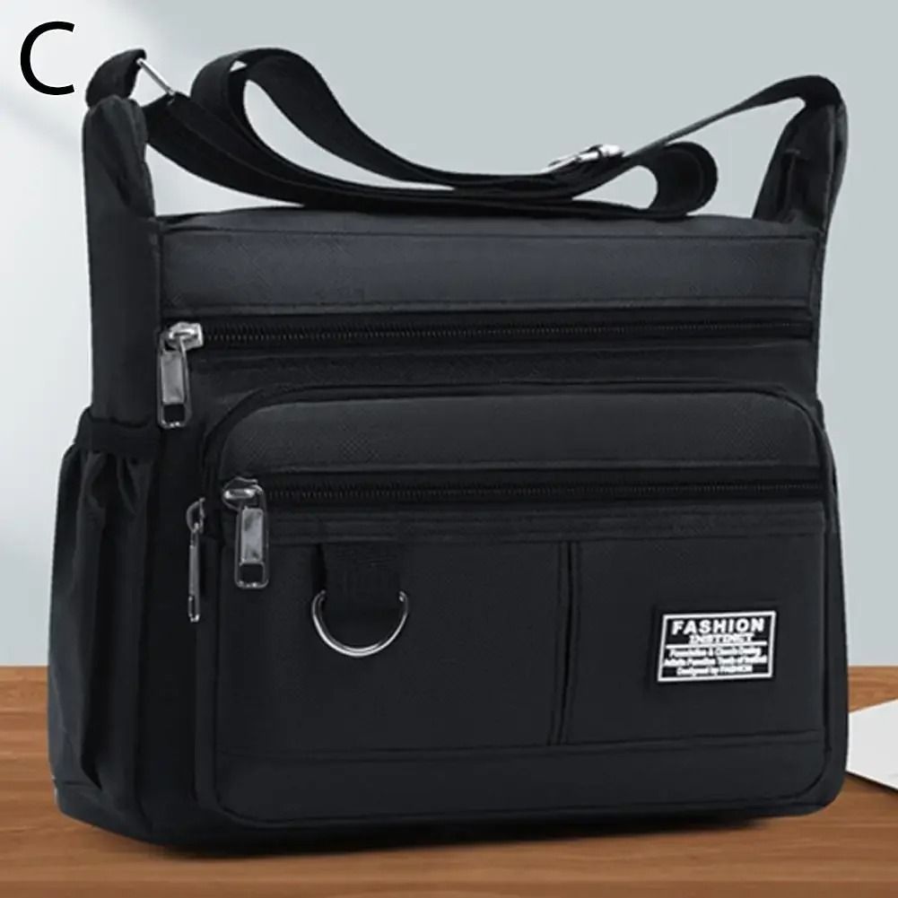 Professional Men's Large Capacity Multi-Layer Crossbody Bag