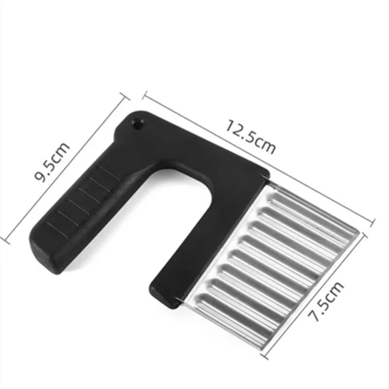 Ultimate Crinkle Cut Potato Slicer & Wavy Vegetable Cutter – Manual French Fry Maker