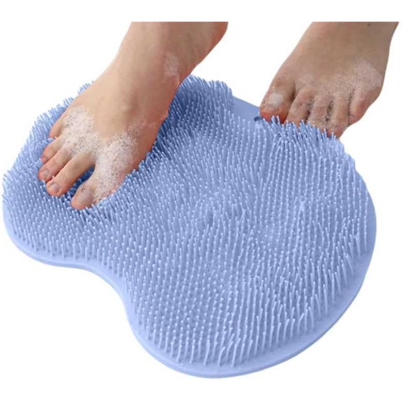 Silicone Anti-slip Bath Mat, Massage Foot Pad, Back Massage Brush, Body Cleaning Products, Single Product