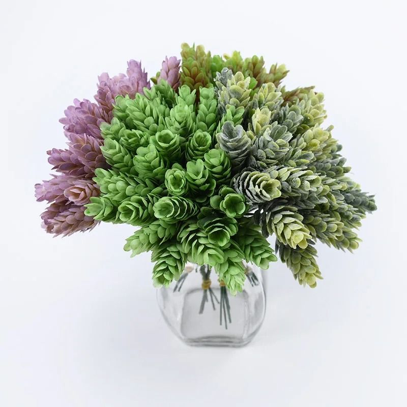 Artificial Pineapple Grass Floral Stems 30 Heads Wedding Home Decor Arrangement