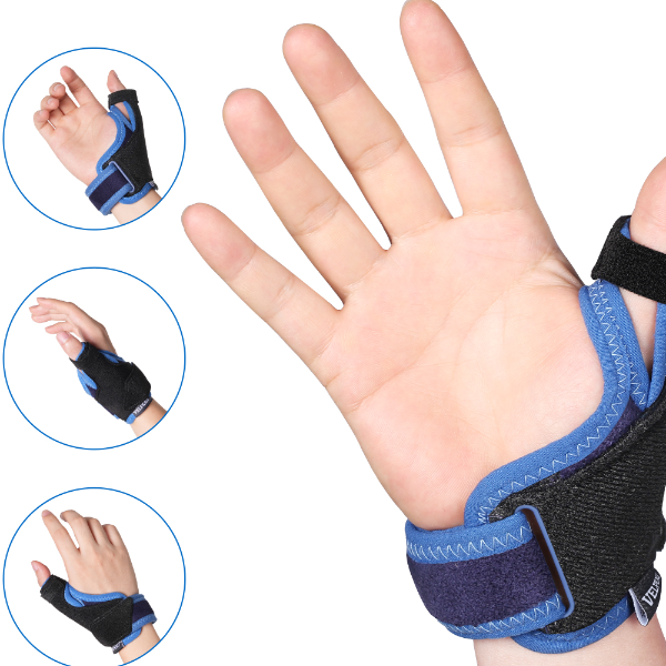 Thumb Brace for De Quervain's Tenosynovitis, Tendonitis, and Arthritis Pain, CMC Joint Thumb Splint Fits Both Hands