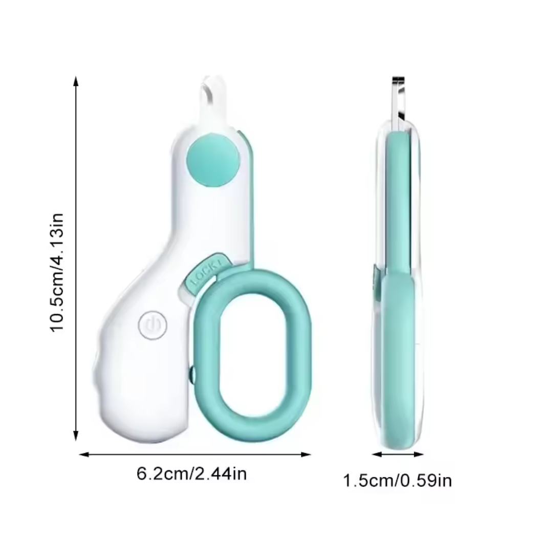 Professional Pet Claw Trimmer with Safety Lock, LED Light Cat Dog Nail Clipper Cutter, Puppy Kitten Grooming Tool Kit