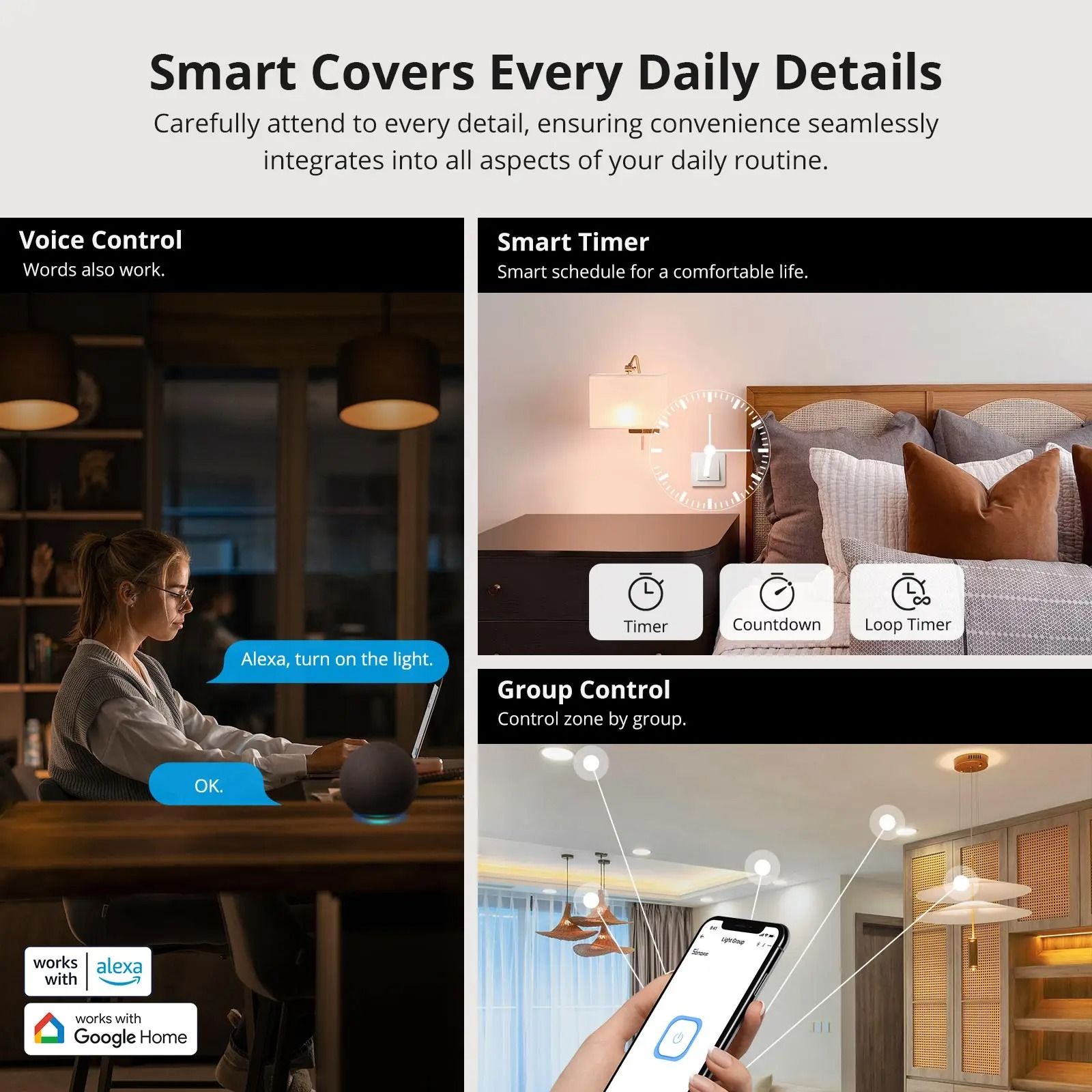 SONOFF ZBMINIR2 Zigbee Smart Switch with Detach Relay and Remote Control