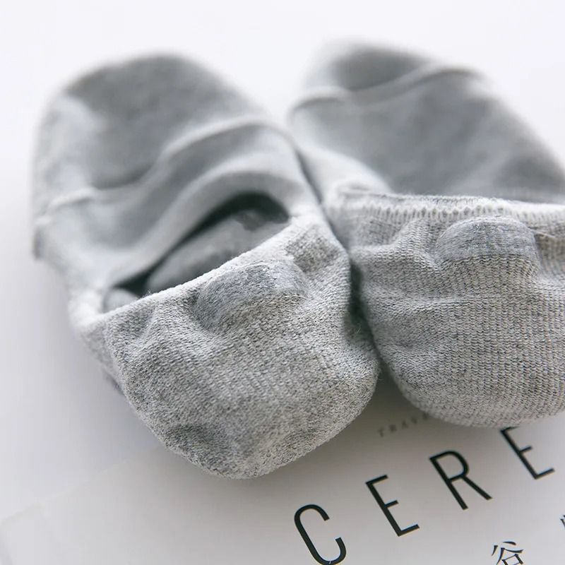 Mens Invisible Cotton Boat Socks 5 Pair Set