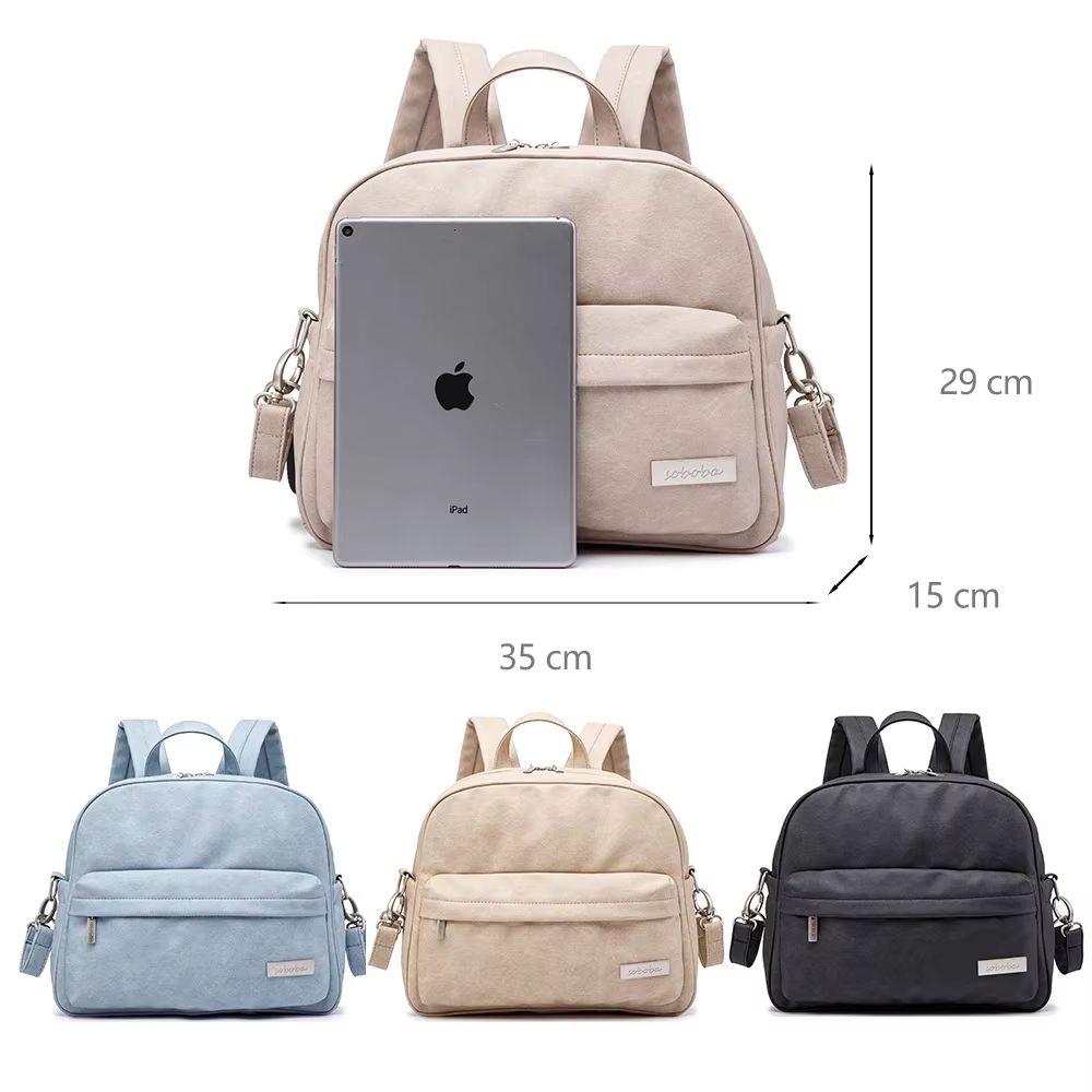 Soboba Solid Fashion Waterproof Diaper Backpack for Baby Care