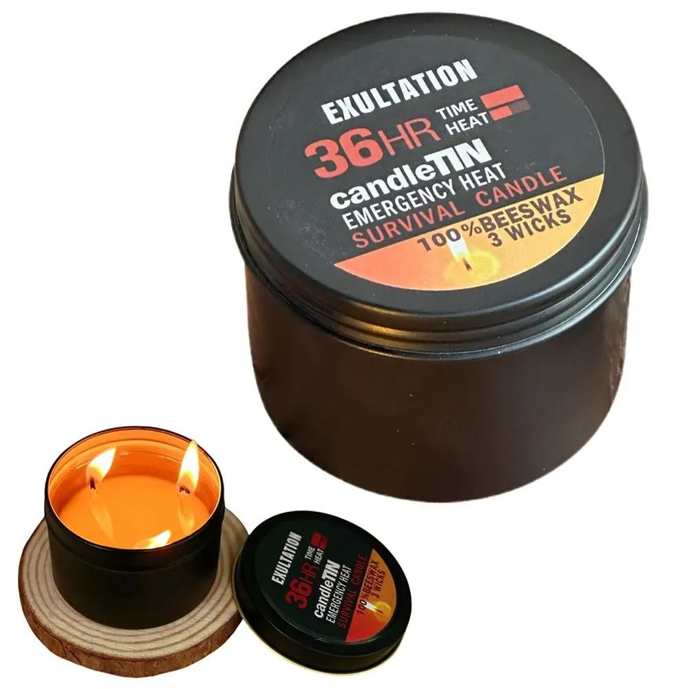 36 Hour 3 Wick Long Lasting Emergency Survival Candle