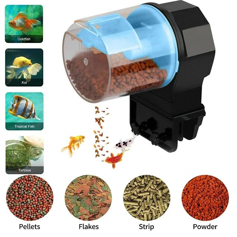 Automatic Fish Tank Feeder Intelligent Large Capacity Aquarium Feeder