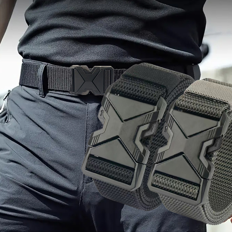 Men Braided Nylon Belt Lightweight, Breathable, and Comfortable Daily Commuter Belt for Men