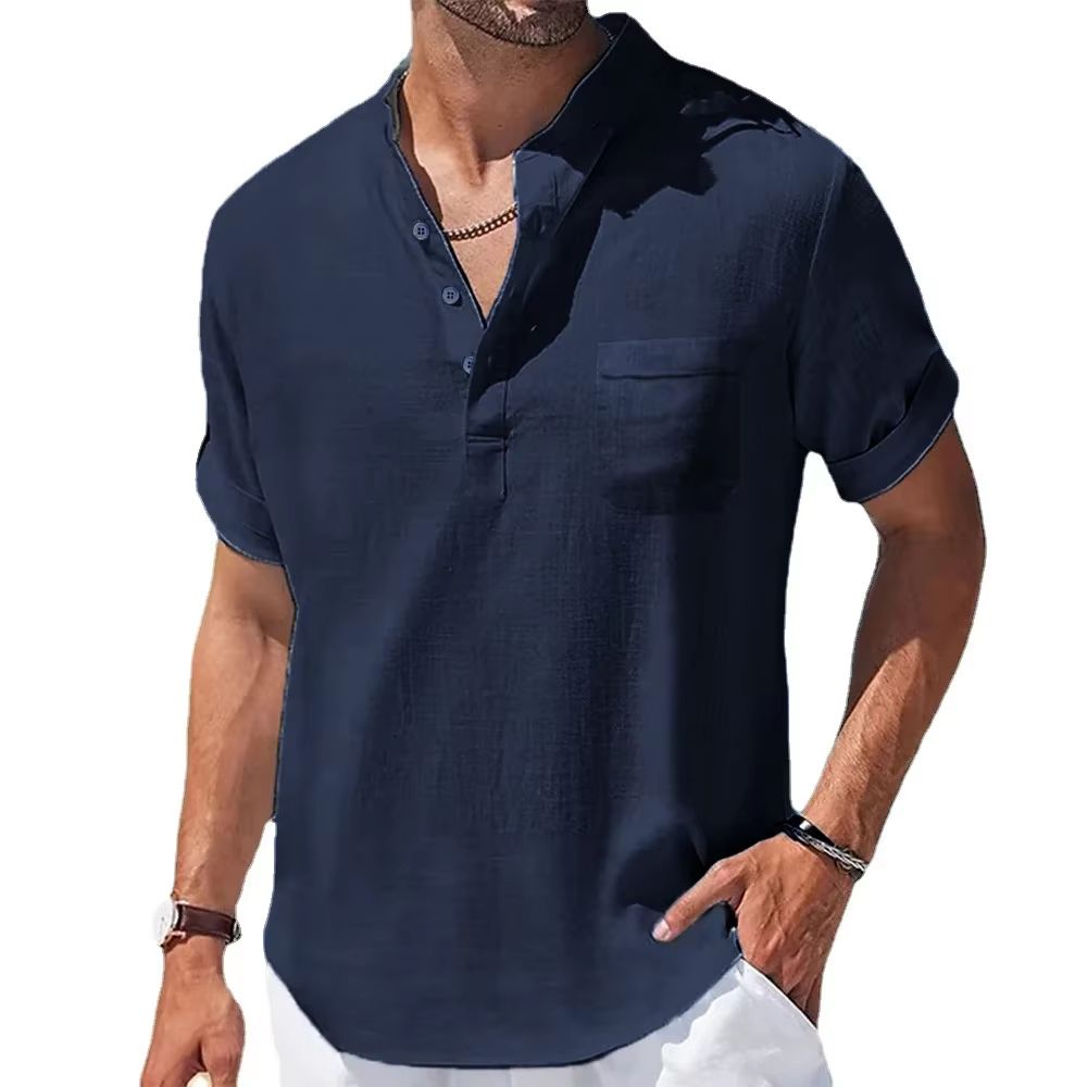 mens linen pants in cotton linen pants men blend - Relaxed streetwear linen trousers with Back Pocket