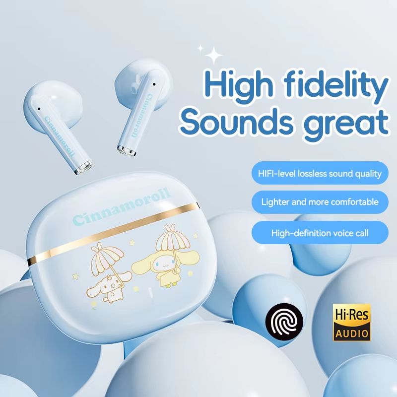 BL65 Bluetooth 5.4 HiFi Wireless Earbuds with Touch Control