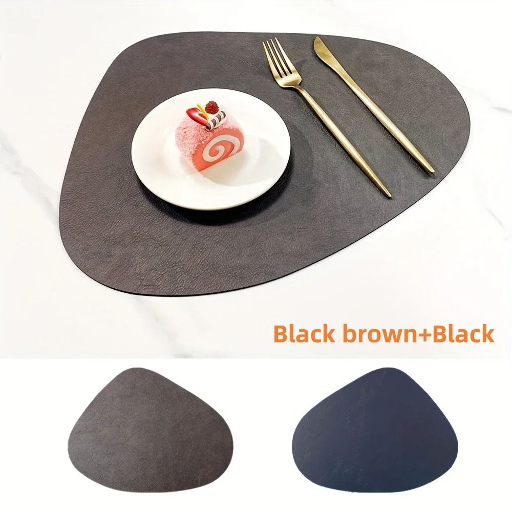 Premium PU Leather Placemats & Coffee Coasters – Waterproof & Heat-Resistant Table Mats