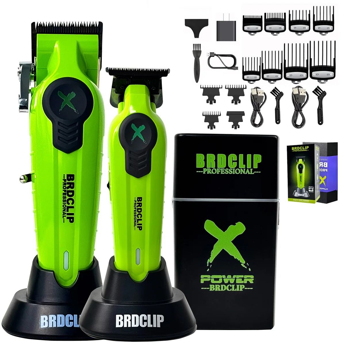 BRDCLIP X Series Professional Hair Clipper Trimmer and Shaver Set