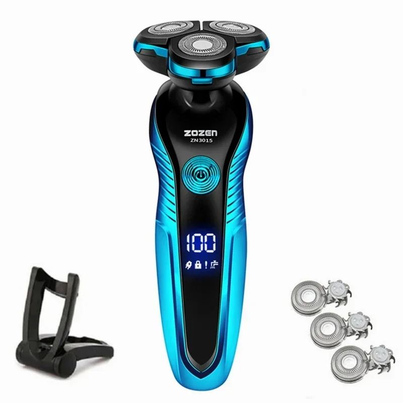 Rechargeable Electric Shaver for Men Wet Dry Beard Trimmer and Hair Clipper
