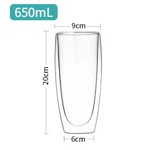 Transparent Heat-Resistant Glass Tumbler Creative Coffee Whiskey and Cocktail Mug