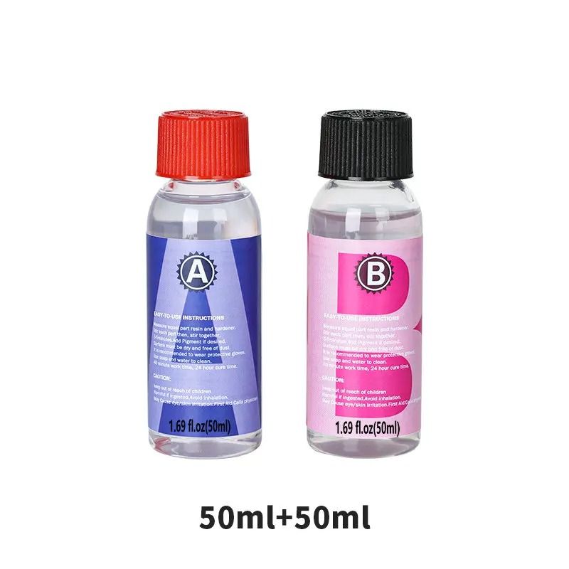 Crystal Clear Epoxy Resin Kit 1 to 1 High Gloss Art Resin Kit Bubble Free Casting Resin for DIY Crafts and Jewelry