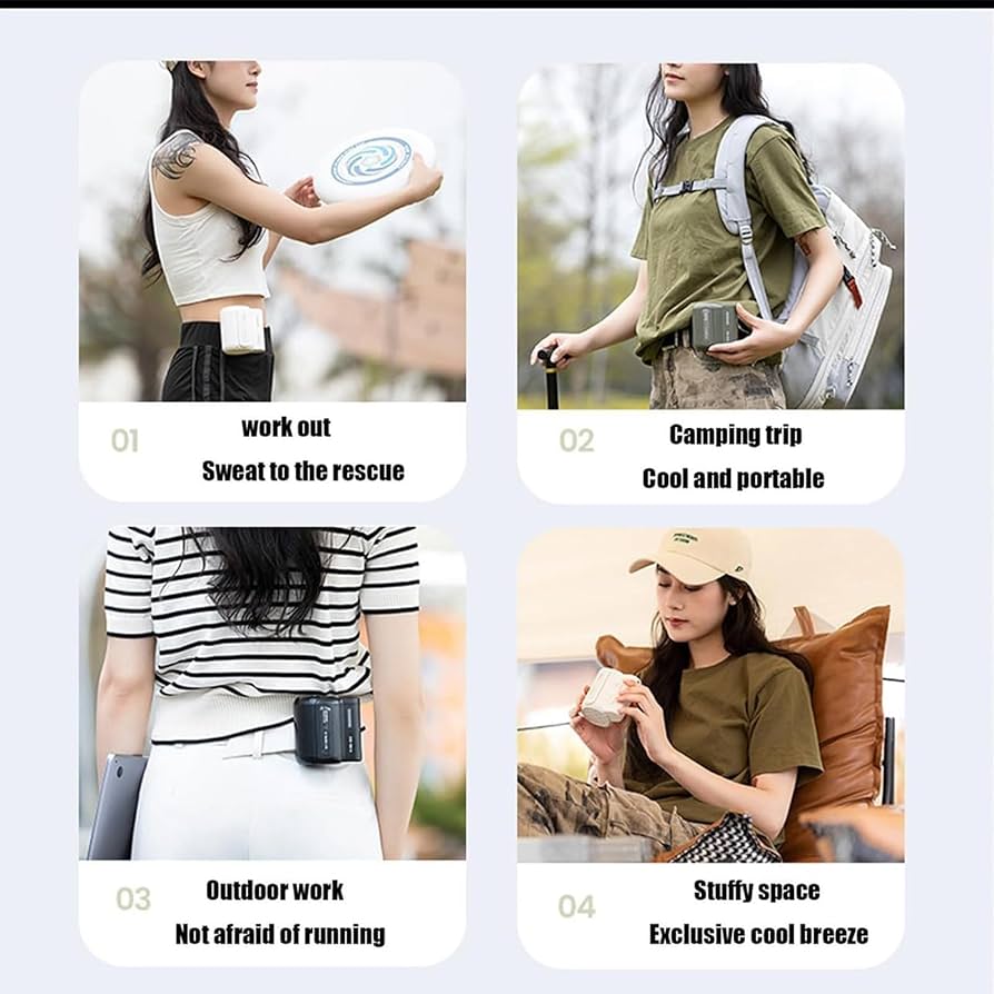 BreezeFit Wearable Waist Fan