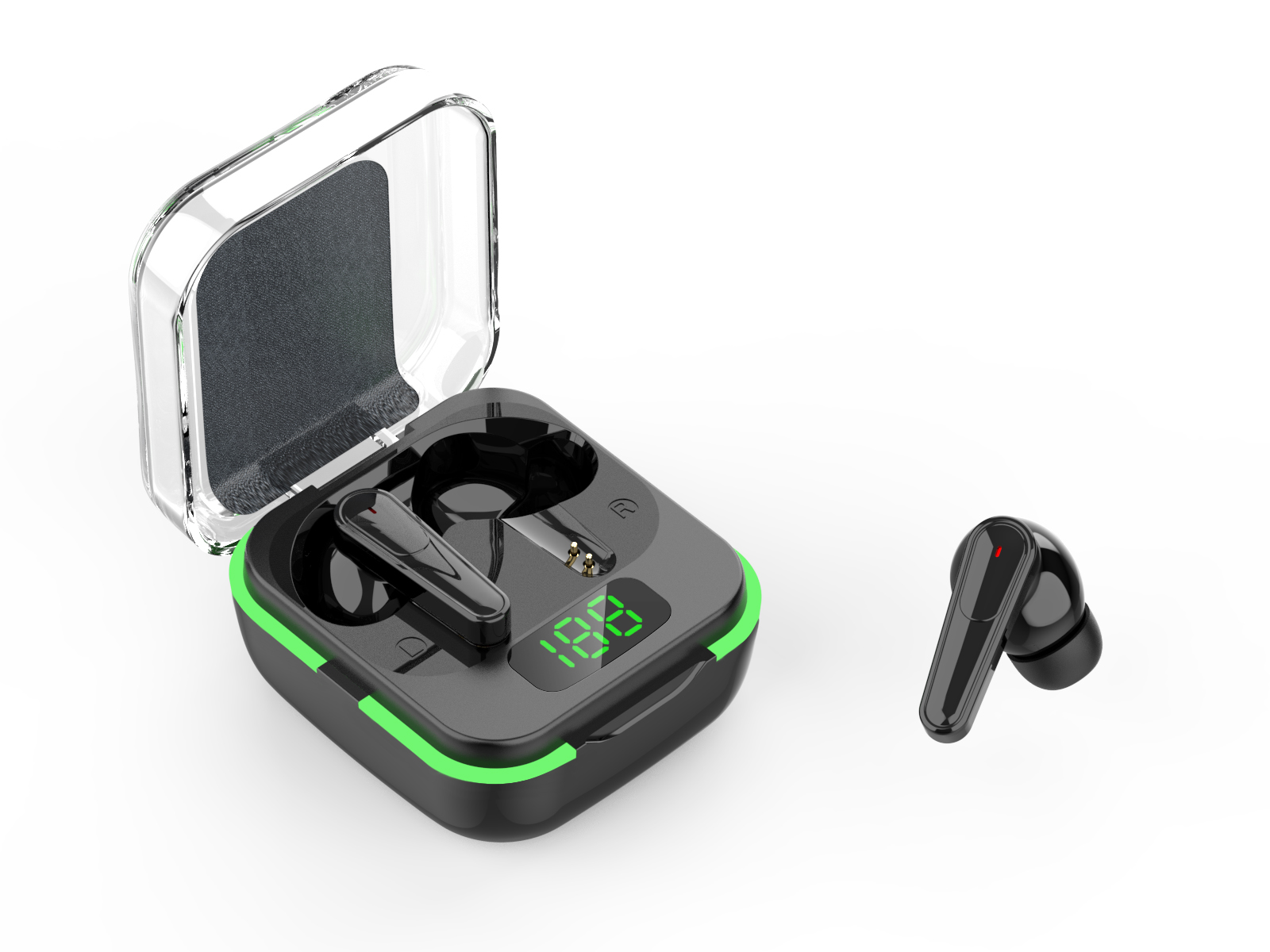 Smart TWS Wireless Earbuds with LED Display, Noise Cancelling & Long Battery Life